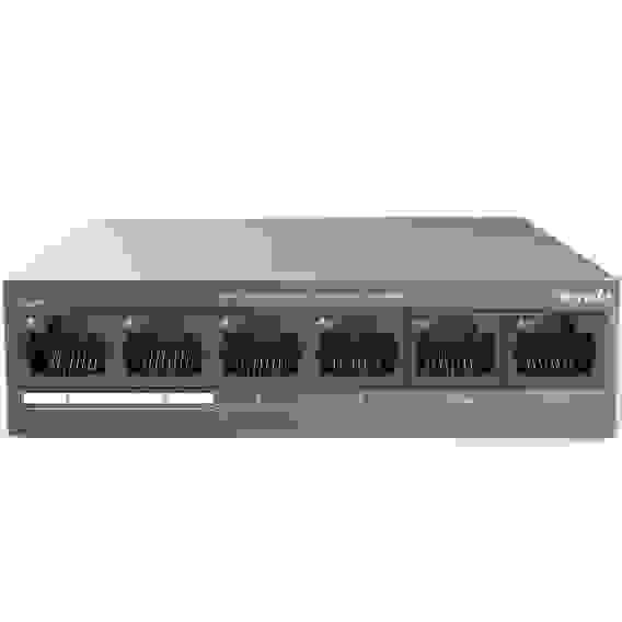 Коммутатор Tenda TEF1106P-4-63W Коммутатор неуправляемый PoE, 6 портов 6x100 Мбит/с, PoE 4х30 Вт, настольный