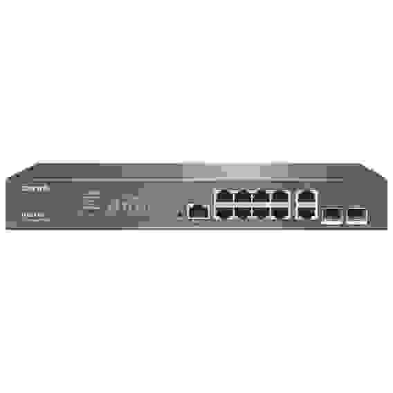 Коммутатор Tenda TEG5312F Управляемый коммутатор L3, 12 портов 10х1 Гбит/с, Base-X SFP 2х1 Гбит/с, настольный
