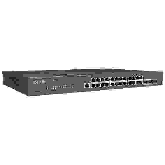 Коммутатор Tenda TEG3328F Коммутатор управляемый, 24 порта 24x1 Гбит/с, SFP 4x1 Гбит/с, установка в стойку, металлический корпус