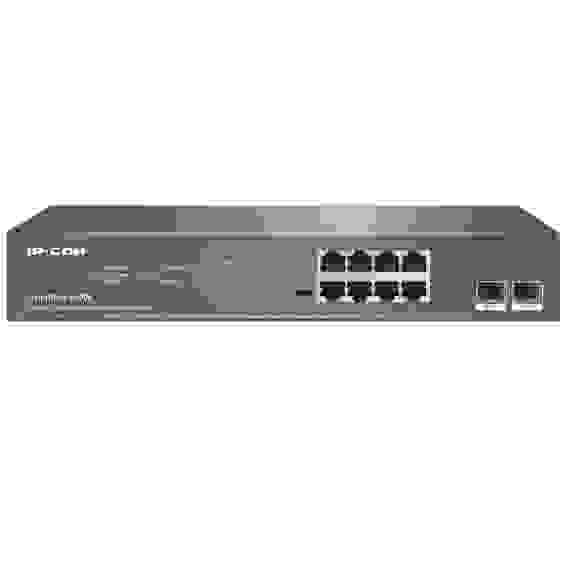 Коммутатор IP-COM G1110P-8-150W Коммутатор неуправляемый PoE, 8 портов 8x1 Гбит/с, SFP 2x1 Гбит/с, PoE 8х30 Вт (до 130 Вт), установка в стойку