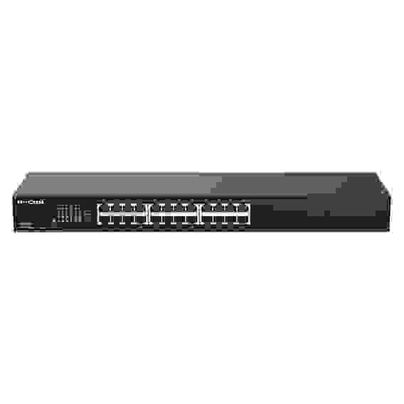 Коммутатор IP-COM G1024G Коммутатор неуправляемый, 24 порта 24x1 Гбит/с, установка в стойку, металлический