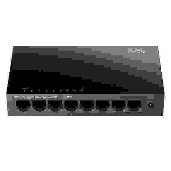 Коммутатор CUDY 8-Port Gigabit Metal Switch 5-Port Gigabit Ethernet Switch, 5 10/100/1000M RJ45 Ports, Loop Detection, USB-C Power Input, Plug &amp; Play, Wall-Mount