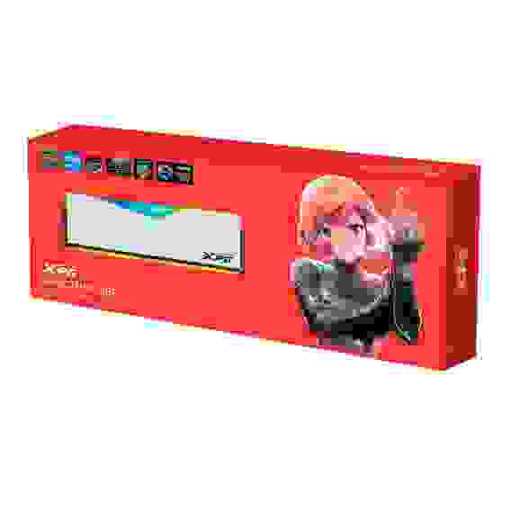 Модуль памяти ADATA 8GB DDR4 3600 DIMM XPG SPECTRIX D50 RGB Gaming Memory CL18-22-22, white, 1.35V
