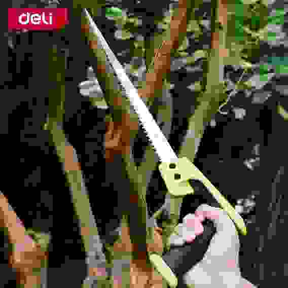 Ножовка выкружная по дереву Deli DL580652 300мм, сталь 65Mn, 7TPI, шлифовка зубцов с 2-х сторон
