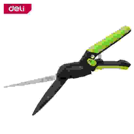 Ножницы газонные Deli DL580351 340мм, тефлоновое покрытие, сталь SK5, возвратная пружина, противоскользящие рукоятки