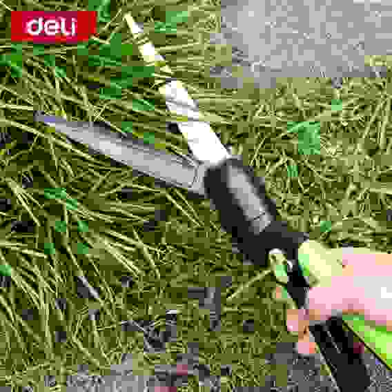 Ножницы газонные Deli DL580351 340мм, тефлоновое покрытие, сталь SK5, возвратная пружина, противоскользящие рукоятки