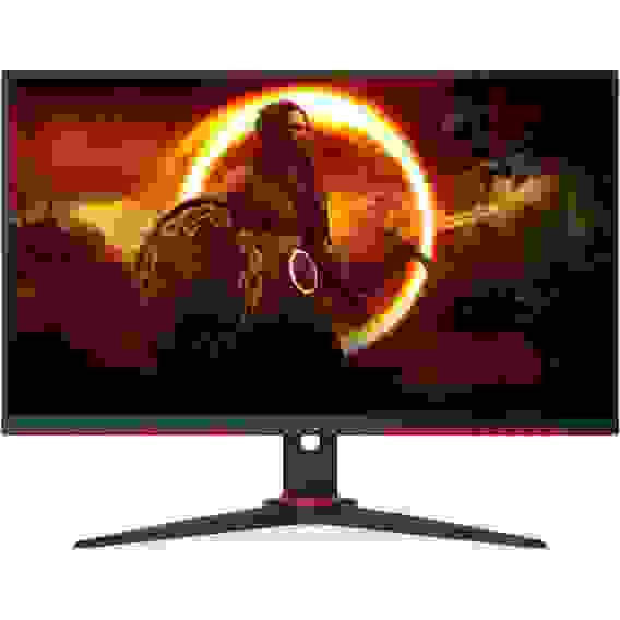 Монитор 23.8" AOC 24G2SPAE Black+Cherry ( 1920х1080(FHD) IPS, nonGLARE, 165 Hz, 300 cd/m2, H178°/V178°, 1000:1, 80M:1, 16.7M, 1ms, VGA, 2xHDMI, DP, Tilt, Speakers)