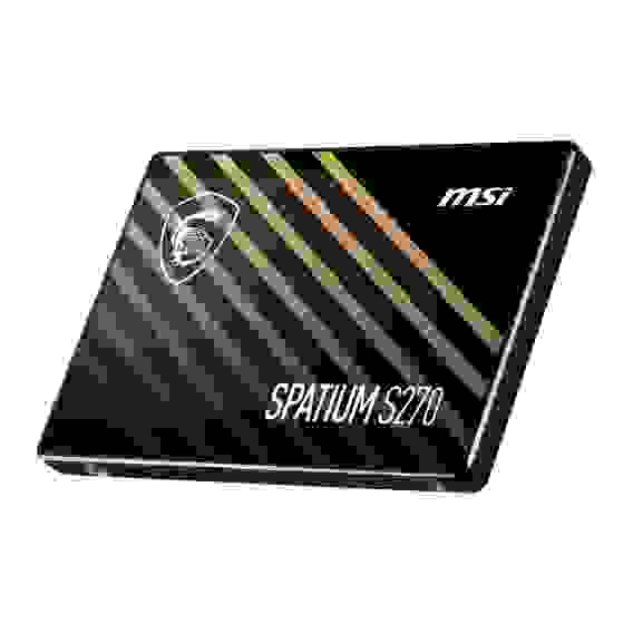 Твердотельный накопитель SSD MSI Bad Pack 2.5" 240GB MSI SPATIUM S270 Client SSD SATA 6Gb/s, 500/400, IOPS 50/80K, MTBF 2M, 110TBW, 0,25DWPD, RTL (001151)