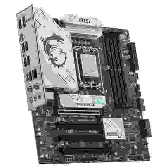 Материнская плата MSI B860M GAMING PLUS WIFI B860, LGA1851, 4*DDR5, 4*PCIEx16, 3*M.2, 1*TypeC, 1*USB3.2Gen2, 5*USB3.2Gen1, 6*USB2.0, 4*SATA3.0, 5G, Type-C(DP), DP, HDMI, M-ATX, RTL