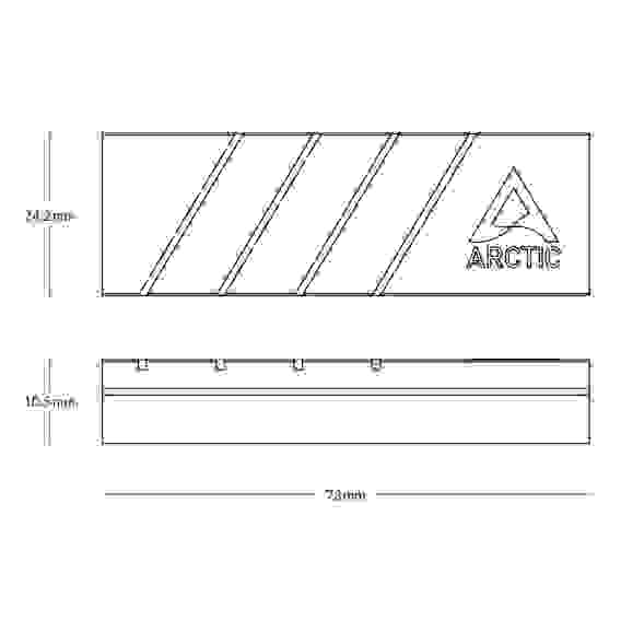 Радиатор SSD ARCTIC M2 Pro (Black) (ACOTH00001A)