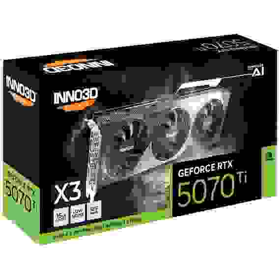 Видеокарта INNO3D RTX5070Ti X3 16GB GDDR7 256bit 3xDP HDMI 3FAN RTL