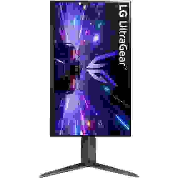 Монитор 27" LG 27GS65F-B IPS, 1920x1080, 180Hz, 1ms, 300сd/m, 1000:1, HDR10 | HDMI(2.0), DP(1.4) | HAS, Pivot, Swivel, ExPSU, Vesa 100, Black