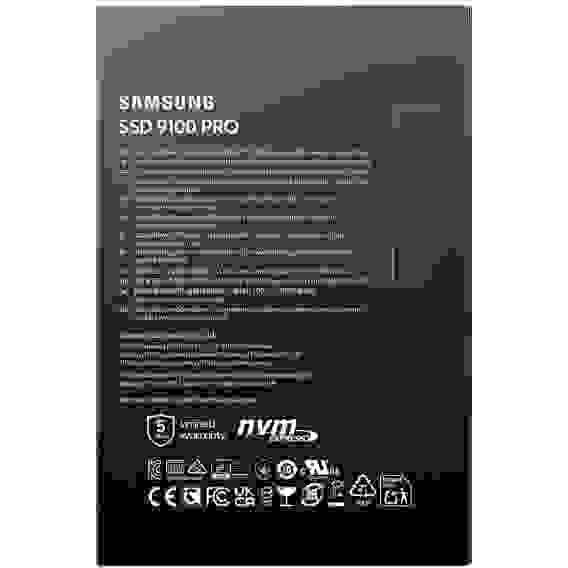Твердотельный накопитель SSD Samsung MZ-VAP2T0BW M.2 2280 2TB 9100 PRO Black PCIe Gen5x4 RTL