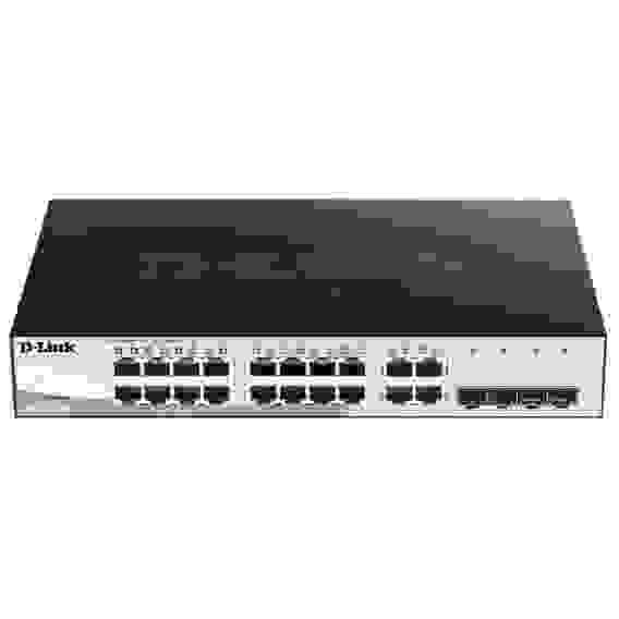 Коммутатор D-Link DGS-1210-16/G2A Настраиваемый L2 коммутатор с 16 портами 10/100/1000Base-T и 4 комбо-портами 100/1000Base-T/SFP
