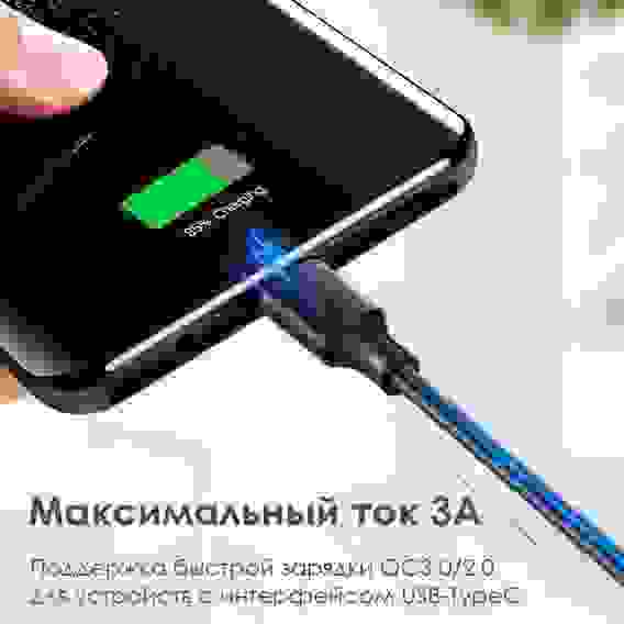 Кабель UGREEN US287 (60117) USB-A 2.0 to USB-C Cable Nickel Plating. Длина: 1,5м. Цвет: черный