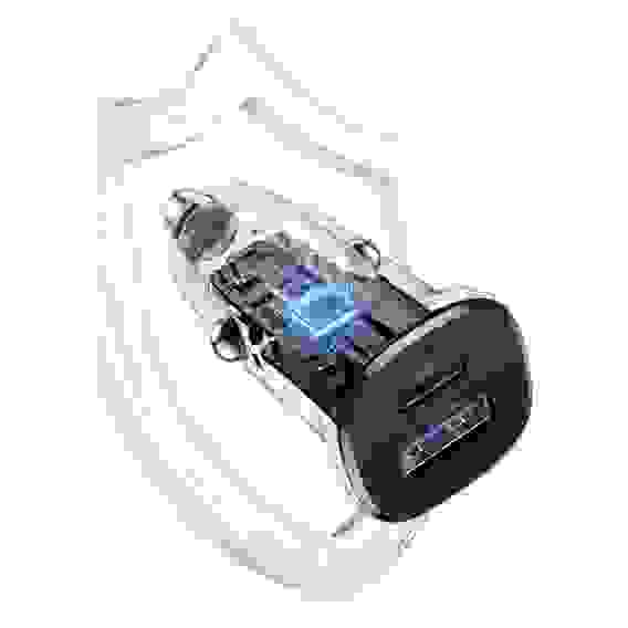 Автомобильное зарядное устройство UGREEN EC305 (25845) USB-C PD+USB-A QC 30W Fast Car Charger с чехлом. Цвет: черный
