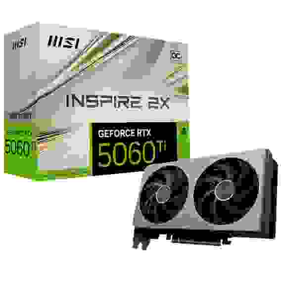 Видеокарта MSI RTX5060Ti INSPIRE 2X OC 16GB GDDR7 128bit 3xDP HDMI 2FAN RTL