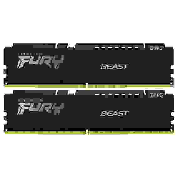 Модуль памяти Kingston 64GB DDR5 6400 DIMM FURY Beast KF564C32BBEK2-64 Non-ECC, CL32, 1.4V, kit 2*32gb