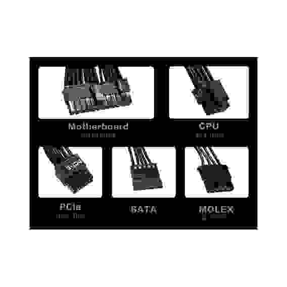 Блок питания PHANTEKS AMP BH 650W Без кабеля 12V-2x6 (12+4pin), 80 Plus Bronze, ATX 3.1, APFC, 120mm Fan, Black