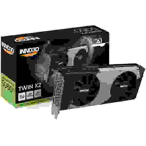 Видеокарта INNO3D RTX5060Ti TWIN X2 16GB GDDR7 128bit 3xDP HDMI 2FAN RTL