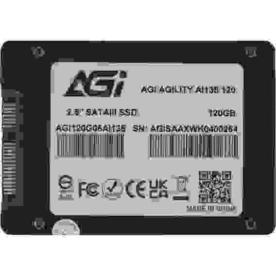 Твердотельный накопитель SSD AGI AI138 SSD 2.5" 120GB RETAIL-Color Box