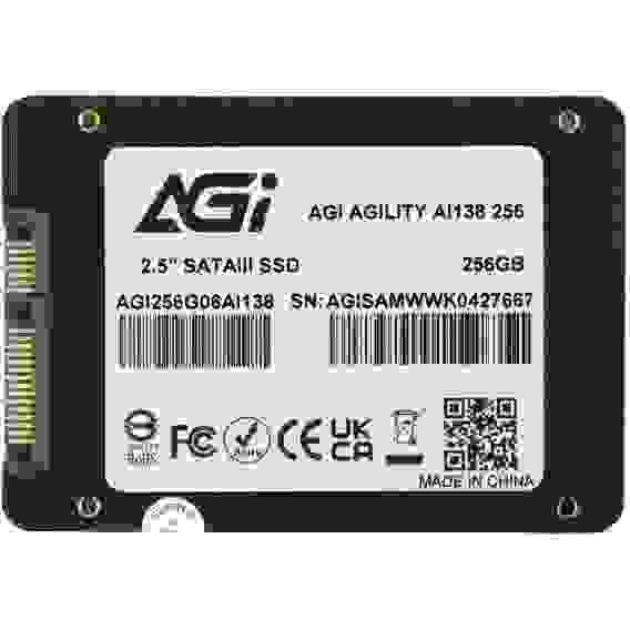 Твердотельный накопитель SSD AGI AI138 SSD 2.5'' 256GB RETAIL-Color Box