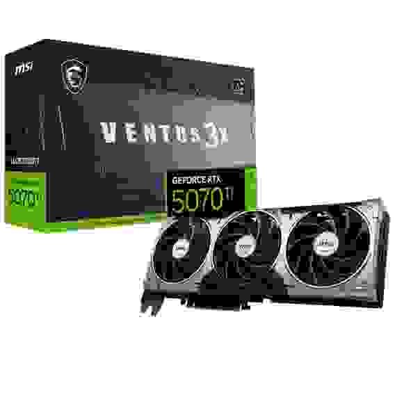 Видеокарта MSI RTX5070Ti VENTUS 3X 16GB GDDR7 256bit 3xDP HDMI 3FAN RTL