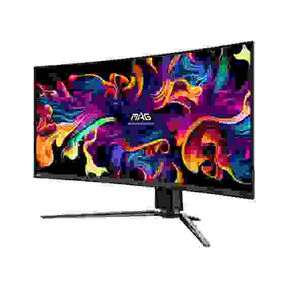 Монитор 34.18" MSI MAG 341CQP QD-OLED Curved QD-OLED, 3440x1440, 175Hz, 0,03ms, 250сd/m, 1500000:1, HDR10 | 2xHDMI(2.1), DP(1.4a), Type-C(PD-15W), 2xUSB2.0 | HAS, Swivel, InPSU, Vesa 100, Black
