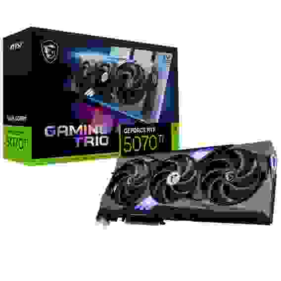 Видеокарта MSI Bad Pack RTX5070Ti GAMING TRIO OC 16GB GDDR7 256bit 3xDP HDMI 3FAN RTL bp