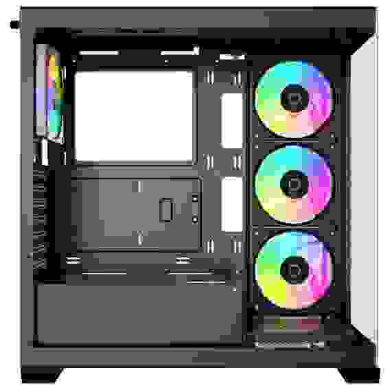 Корпус для ПК Case Ocypus Gamma C72 BK ARGB ATX / win / black / 4 ARGB fans / no PSU / Tempered Glass
