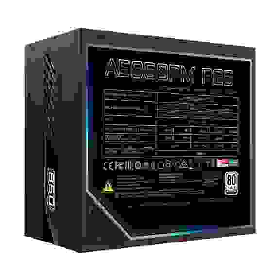 Блок питания ПК Gigabyte AE850PM PG5 850W, 80Plus, Platinum, Полностью модульный, PCIe Gen 5.1, ATX 3.0 compatible.