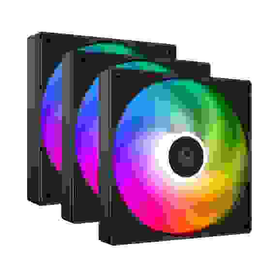 Вентилятор в корпус ID-Cooling AS-120-ARGB-K BLACK / PWM / Silent