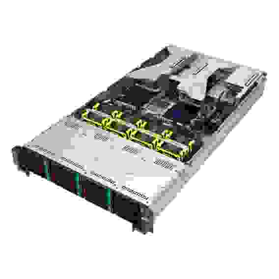 Сервер Crusader Squire 2145R (Rack 2U, Epyc 9534 (64C/128T, 2.5 GHz, 256 MB), 12x64GB DDR5 DIMM ECC reg., 6x18TB HDD SATA 7.2K, 4x960GB SSD SATA, 2x480GB SSD SATA, 9560-16i + CVM, 2x1Gb/s RJ-45, 2x1600W, No OS)
