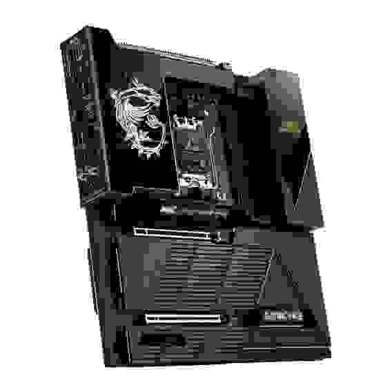 Материнская плата MSI MEG X870E GODLIKE MAX X870E, AM5, 4*DDR5, 2*PCIEx16, 1*PCIEx4, 5*M.2, 5*TypeC, 8*USB3.2Gen2, 4*USB3.2Gen1, 4*USB2.0, 4*SATA3.0, 10G, 5G, 2*TypeC(DP), Е-ATX, RTL