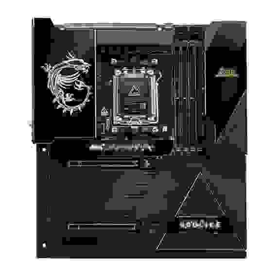 Материнская плата MSI MEG X870E GODLIKE MAX X870E, AM5, 4*DDR5, 2*PCIEx16, 1*PCIEx4, 5*M.2, 5*TypeC, 8*USB3.2Gen2, 4*USB3.2Gen1, 4*USB2.0, 4*SATA3.0, 10G, 5G, 2*TypeC(DP), Е-ATX, RTL